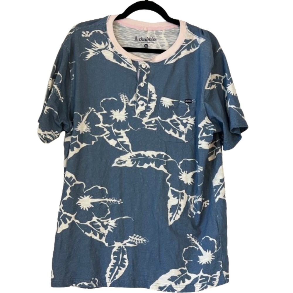 Chubbies Hawaiian Floral Tshirt XL